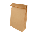 BOLSAS SOS SIN ASAS 70 G/M2 20+9x34,5 CM NATURAL KRAFT (500 UNID.)
