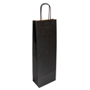 BOLSAS SOS CON ASAS 1 BOTELLA 100 G/M2 14+8x40 CM NEGRO KRAFT (250 UNID.)