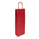 Bolsas Sos Con Asas 1 Botella 100 G/M2 14+8X40 Cm Burdeos Kraft (250 Unid.)