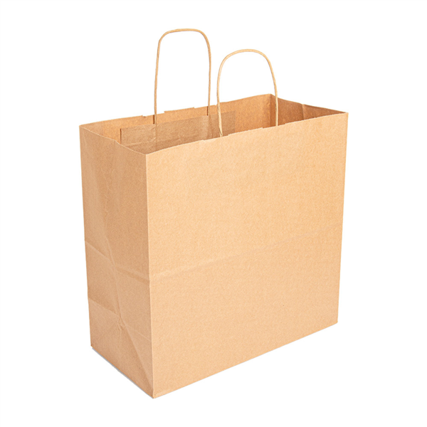 [109.23] Bolsas Sos Con Asas 90 G/M2 32+16X31 Cm Natural Kraft (250 Unid.)