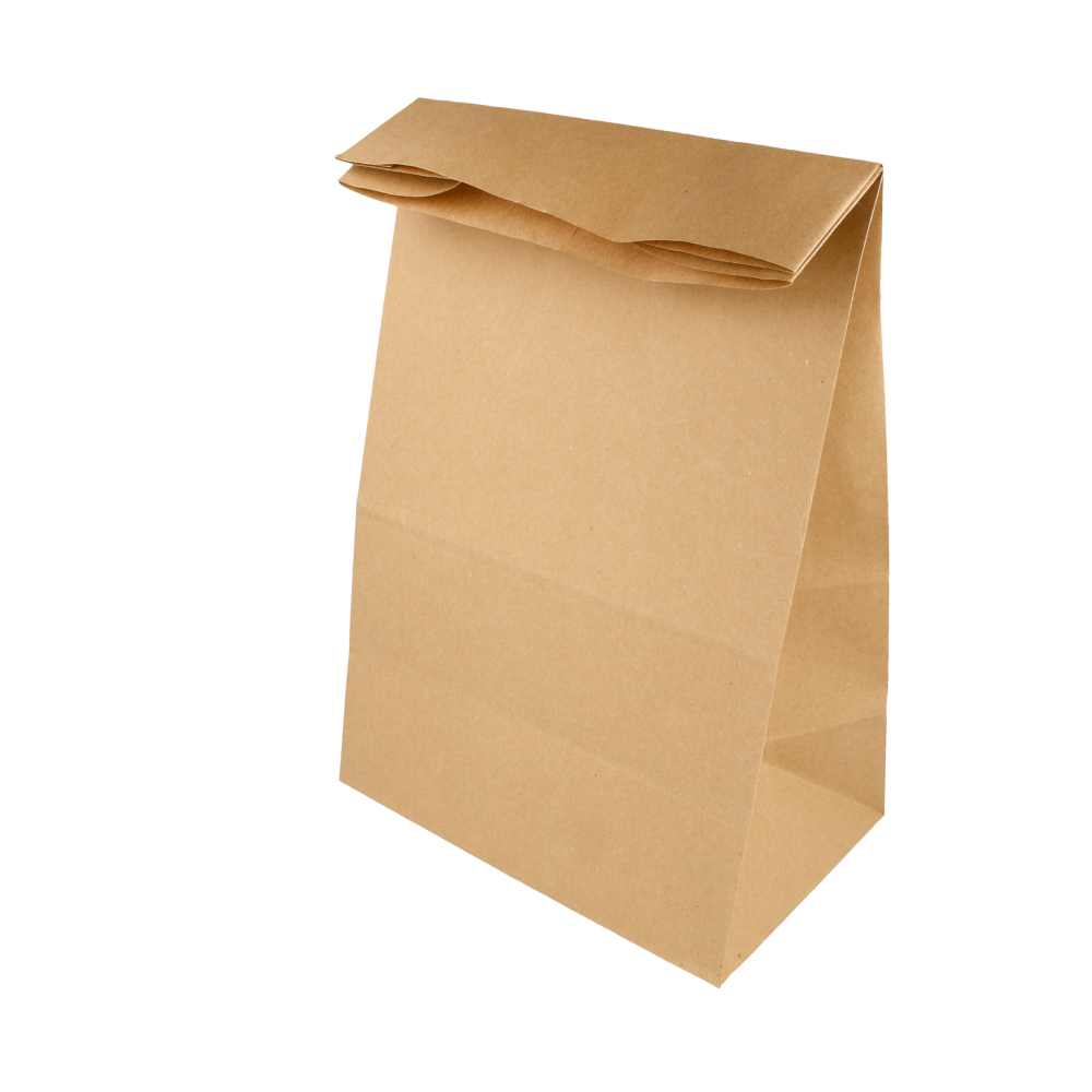 [222.42] BOLSAS SOS SIN ASAS 70 G/M2 22+14x37 CM NATURAL KRAFT (500 UNID.)