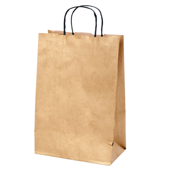 [801.65] Bolsas Sos Con Asas 2 Botellas 100 G/M2 18+10X39 Cm Oro Kraft (250 Unid.)