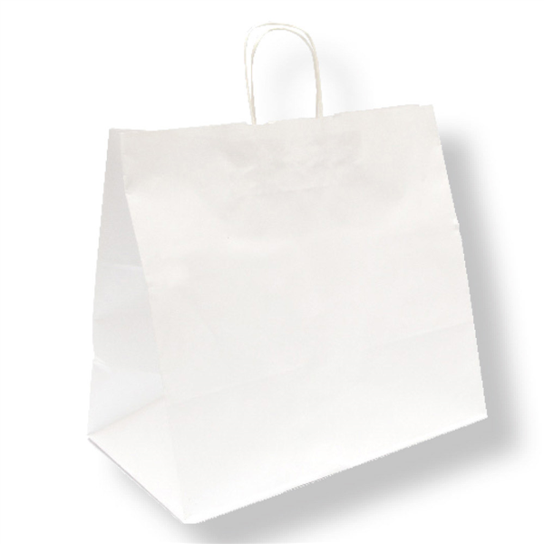 Bolsas Sos Catering Con Asas 90 G/M2 36+21X33,5 Cm Blanco Celulosa (250 Unid.)