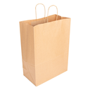 BOLSAS SOS CON ASAS 90 G/M2 32+16x43 CM NATURAL KRAFT (250 UNID.)