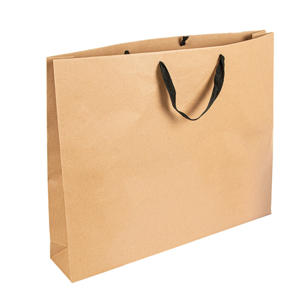 [259.00] BOLSAS SOS CON ASAS DE ALGODÓN NEGRAS 110 G/M2 52+10x42 CM NATURAL KRAFT (50 UNID.)