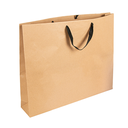 BOLSAS SOS CON ASAS DE ALGODÓN NEGRAS 110 G/M2 52+10x42 CM NATURAL KRAFT (50 UNID.)