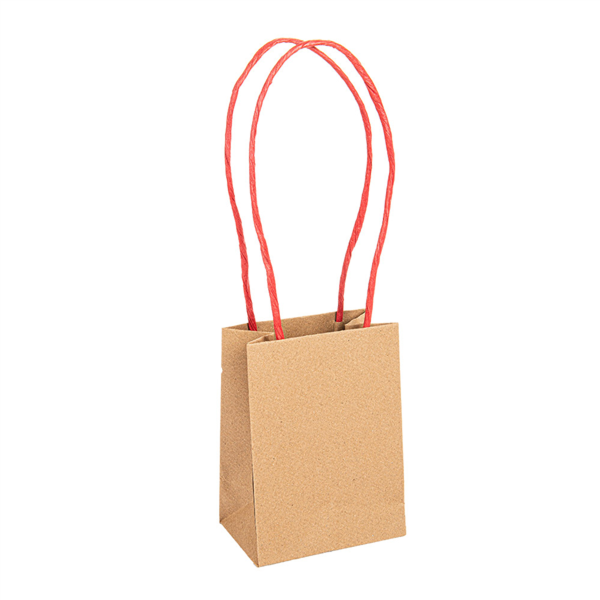 [258.98] BOLSAS SOS CON ASAS DE PAPEL ROJAS 110 G/M2 9+6x12 CM NATURAL KRAFT (100 UNID.)