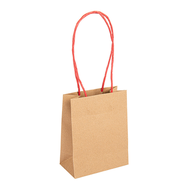 [258.99] BOLSAS SOS CON ASAS DE PAPEL ROJAS 110 G/M2 12+6,5x15 CM NATURAL KRAFT (100 UNID.)