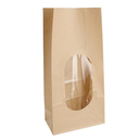 BOLSAS SOS CON VENTANA 2300 GR 60 G/M2 + 25µ OPP NATURAL KRAFT (500 UNID.)