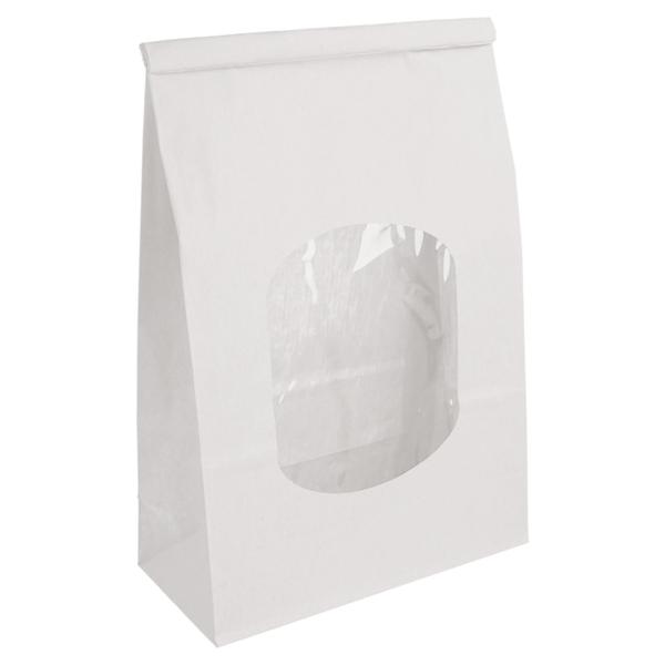 [260.74] BOLSAS SOS AUTOCIERRE CON VENTANA 2500 GR 60 G/M2 + 25µ OPP 15,5+7x24,2 CM BLANCO CELULOSA (500 UNID.)