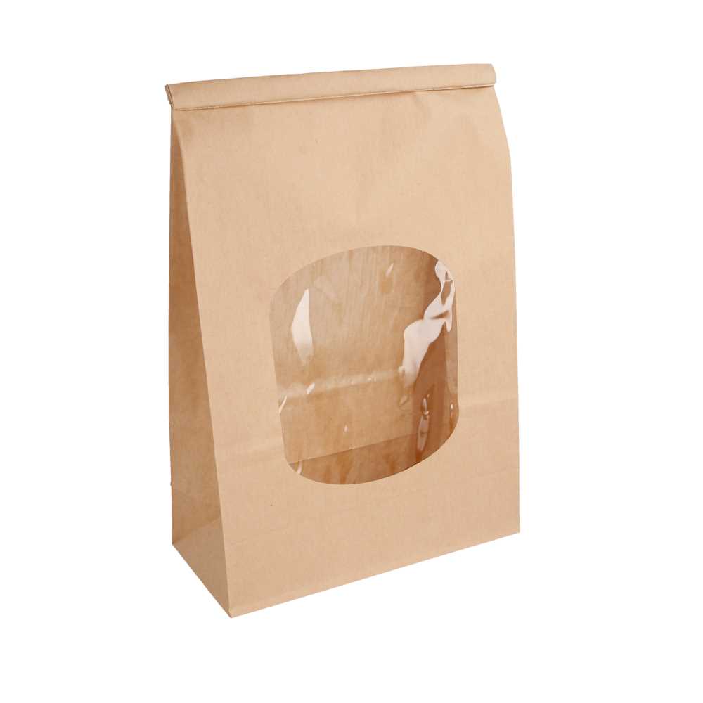 [228.72] Bolsas Sos Autocierre Con Ventana 2500 Gr 60 G/M2 + 25Μ Opp 15,5+7X24,2 Cm Natural Kraft (500 Unid.)