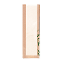 BOLSAS PAN CON VENTANA ECO 'FEEL GREEN' 32 G/M2 14+4x48 CM NATURAL KRAFT (250 UNID.)