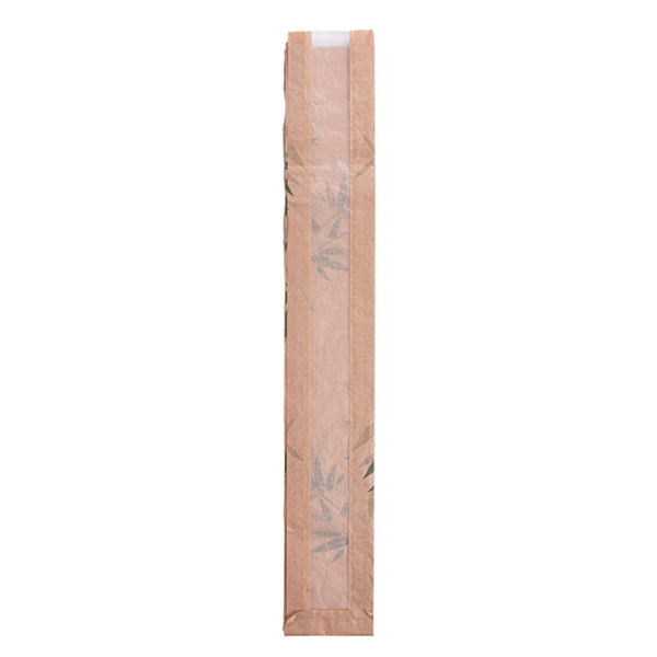 Bolsas Pan Con Ventana Eco 'Feel Green' 32 G/M2 9+4X60 Cm Natural Kraft (250 Unid.)