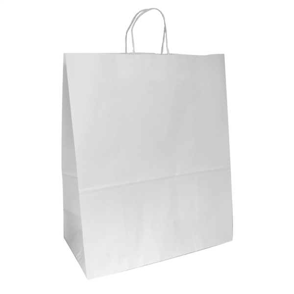 [222.14] Bolsas Sos Con Asas 100 G/M2 40+20X48 Cm Blanco Celulosa (150 Unid.)