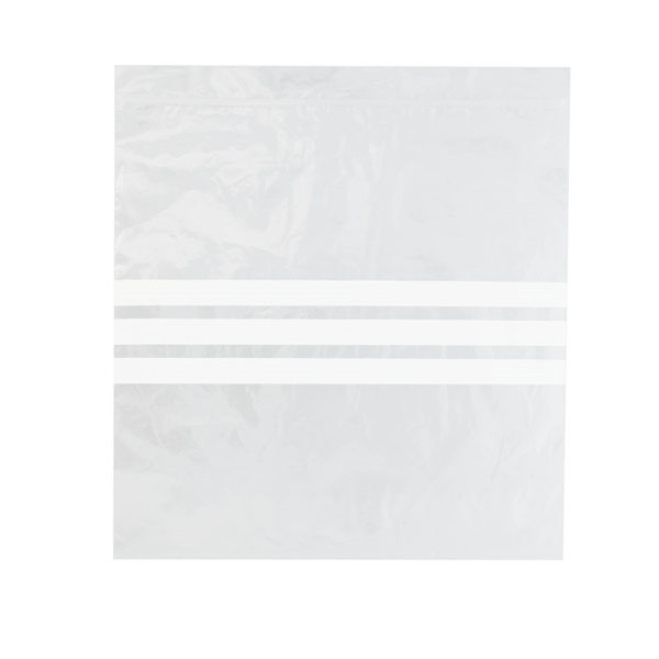 [215.52] BOLSAS 3 FRANJAS AUTOCIERRE 92 G/M2 50µ 27x27 CM TRANSPARENTE LDPE (500 UNID.)