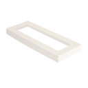 TAPAS CON VENTANA PARA CAJAS 254.65 'THEPACK' 250 G/M2 + 32 OPP 11x30x2 CM BLANCO CARTÓN ONDULADO NANO-MICRO (200 UNID.)
