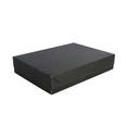 BANDEJAS + TAPA 'THEPACK' 230 G/M2 23x17x4,5 CM NEGRO CARTÓN ONDULADO NANO-MICRO (200 UNID.)