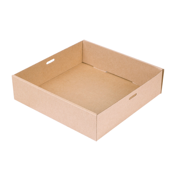 [253.14] Cajas Catering S 375 G/M2 22,5X22,5X6 Cm Natural Kraft (100 Unid.)