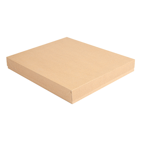 BANDEJAS + TAPA 'THEPACK' 240 G/M2 32x27x4 CM NATURAL CARTÓN ONDULADO NANO-MICRO (150 UNID.)
