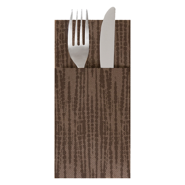 [259.77] SERVILLETAS CANGURITO 'SAFARI' 55 G/M2 33x40 CM CHOCOLATE AIRLAID (700 UNID.)