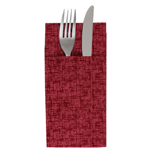[259.55] SERVILLETAS CANGURO 'JAZZ' 55 G/M2 40x40 CM BURDEOS AIRLAID (700 UNID.)