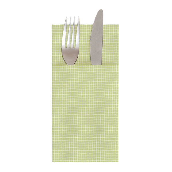 SERVILLETAS CANGURO 'LIKE LINEN - IPANEMA' 70 G/M2 40x40 CM PISTACHO SPUNLACE (700 UNID.)