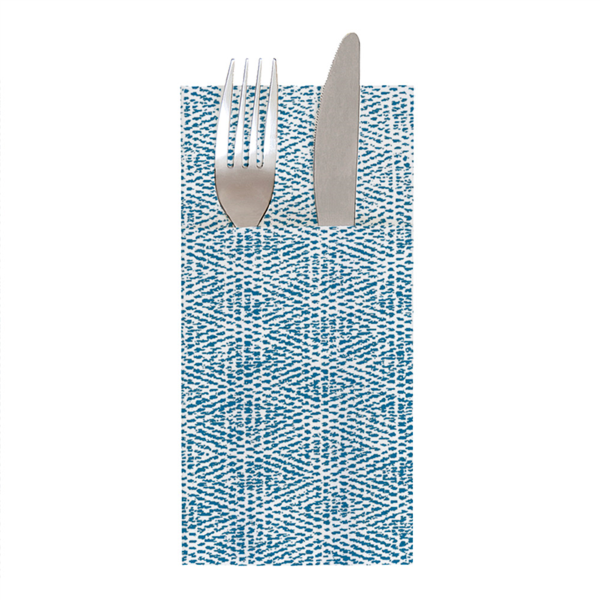 SERVILLETAS CANGURO 'LIKE LINEN - KEIKO' 70 G/M2 40x40 CM AZUL ÍNDIGO SPUNLACE (700 UNID.)