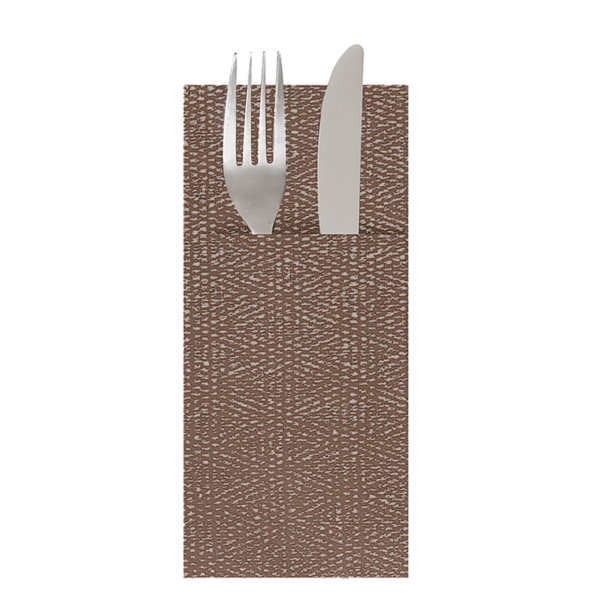 [259.42] SERVILLETAS CANGURO 'KEIKO' 55 G/M2 40x40 CM CHOCOLATE AIRLAID (700 UNID.)
