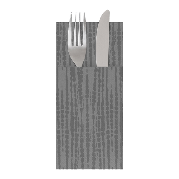 [259.76] SERVILLETAS CANGURITO 'SAFARI' 55 G/M2 33x40 CM GRIS AIRLAID (700 UNID.)