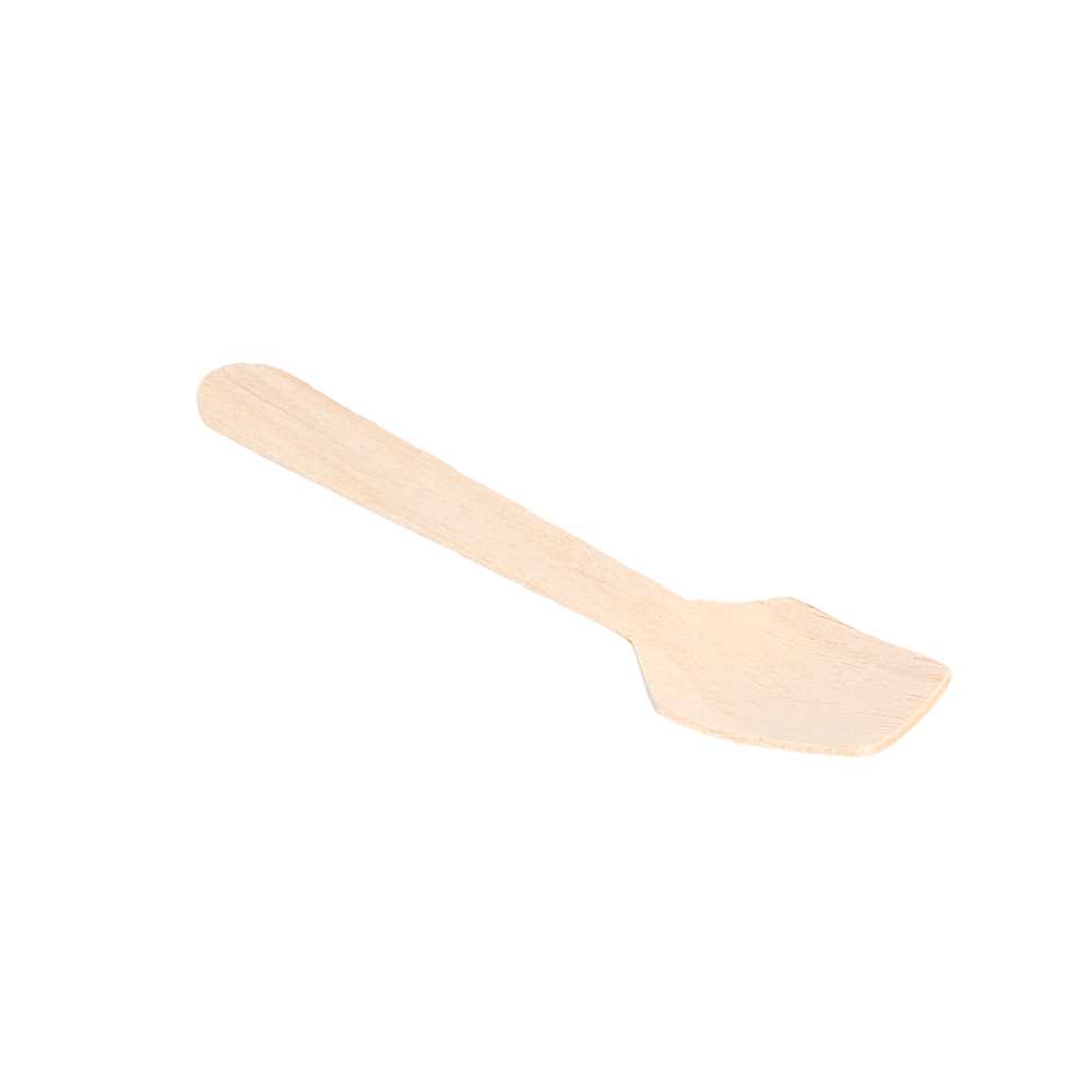 [170.44] CUCHARILLAS HELADOS 9,5 CM NATURAL MADERA (100 UNID.)