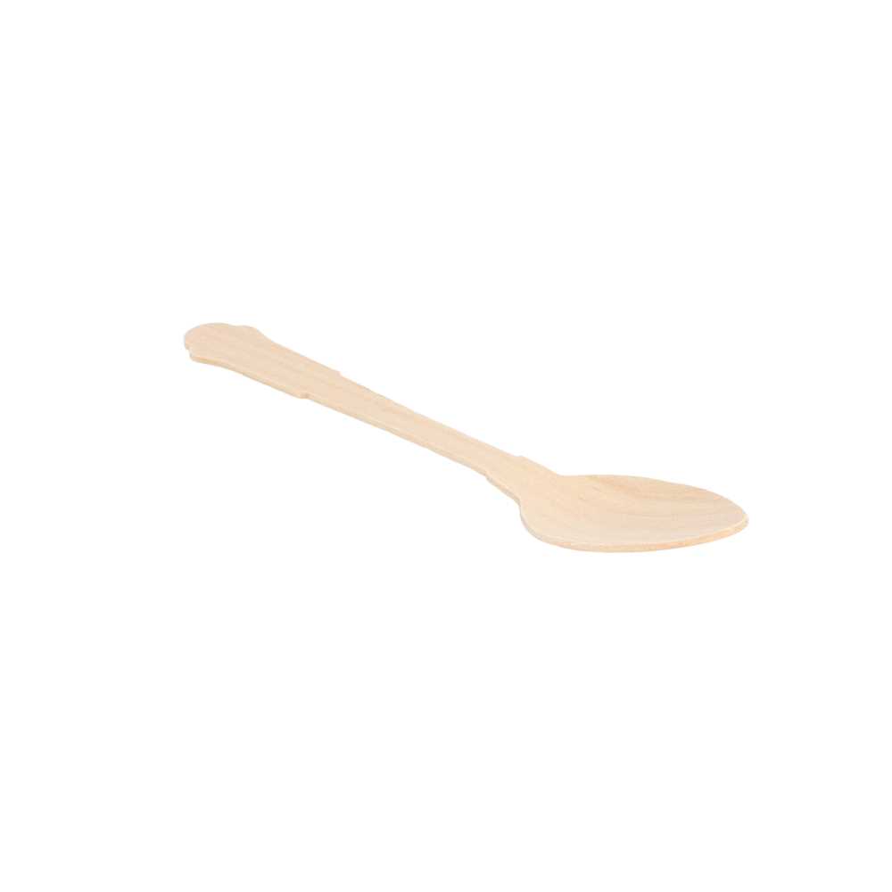 [170.46] Cucharillas Café 'Classic' 12 Cm Natural Madera (100 Unid.)