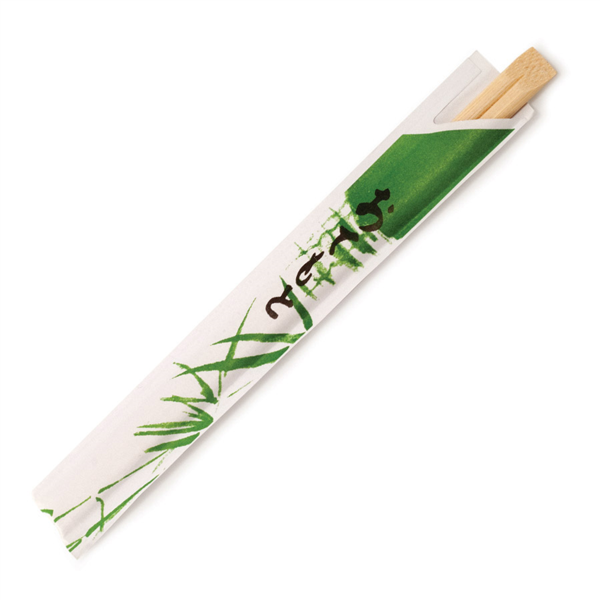 [112.41] PALILLOS CHINOS ENFUNDADOS 20 CM NATURAL BAMBÚ (100 UNID.)