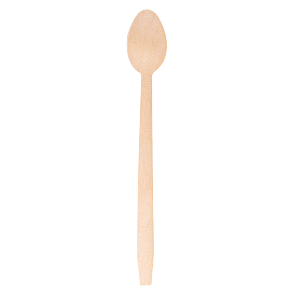 [254.21] Cucharillas Helados 19 Cm Natural Madera (100 Unid.)