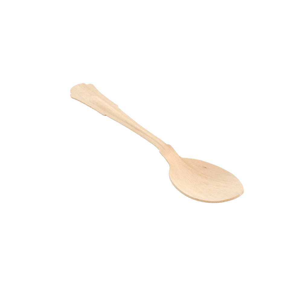 [189.42] Cucharas 'Classic' 19,3 Cm Natural Madera (100 Unid.)