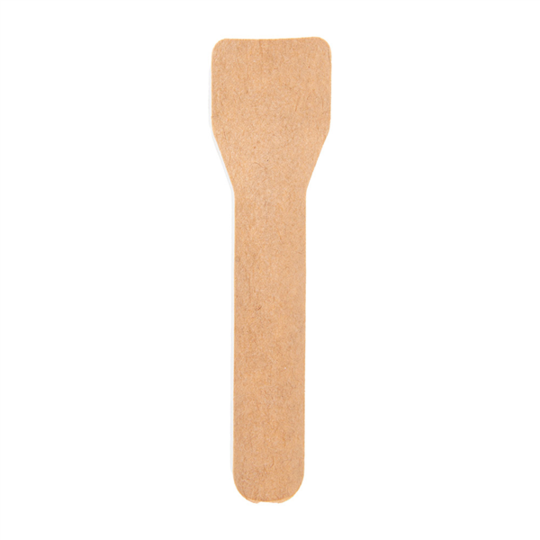 [268.66] Cucharillas Helado 'Paper Cutlery' 960 G/M2 9,5 Cm Natural Papel (500 Unid.)