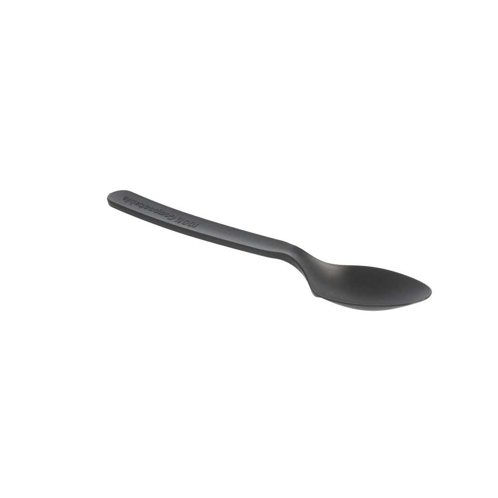 CUCHARAS 16 CM NEGRO CPLA (1000 UNID.)
