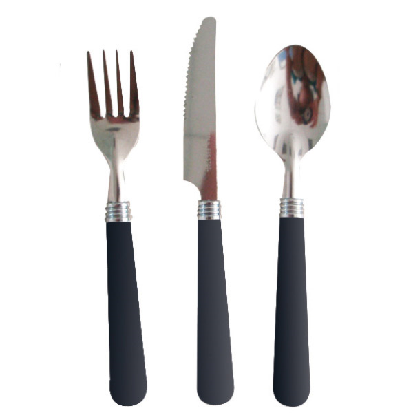 [170.97] Cubiertos 20/18,3/18 Cm Negro Inox (200 Unid.)