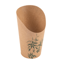 VASOS FRITAS ABIERTOS 'FEEL GREEN' 16 OZ - 480 ML 200 + 25PE G/M2 Ø8,5x13,5 CM MARRÓN CARTONCILLO (50 UNID.)