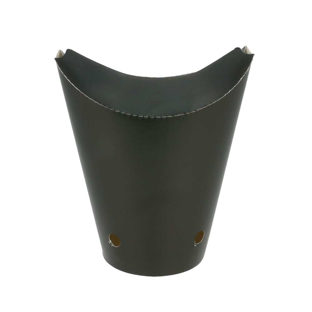 [219.82] VASOS FRITAS CON CIERRE 16 OZ - 480 ML 220 + 18 PE G/M2 8,5x14 CM NEGRO CARTONCILLO (50 UNID.)