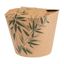 Envases Multiuso Microondables 'Feel Green' 780 Ml 275 + 25 Pe G/M2 Ø9X9 Cm Marrón Cartoncillo (50 Unid.)