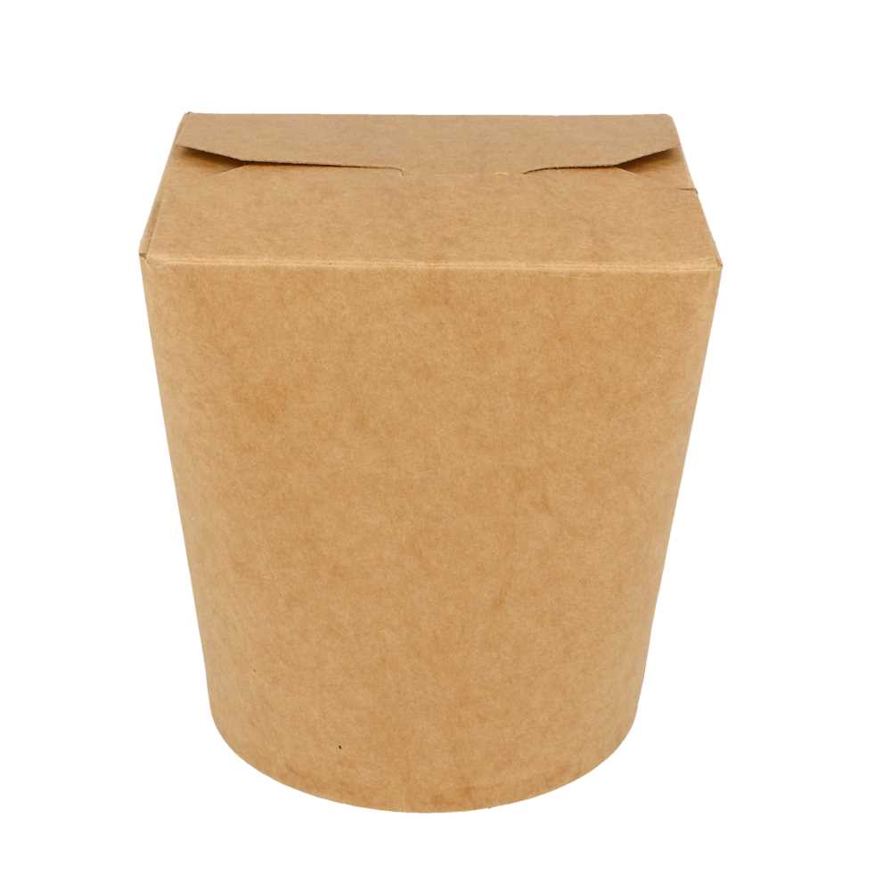 [223.07] ENVASES MULTIUSO MICROONDABLES 960 ML 275 + 25 PE G/M2 Ø9x10,8 CM NATURAL KRAFT (50 UNID.)