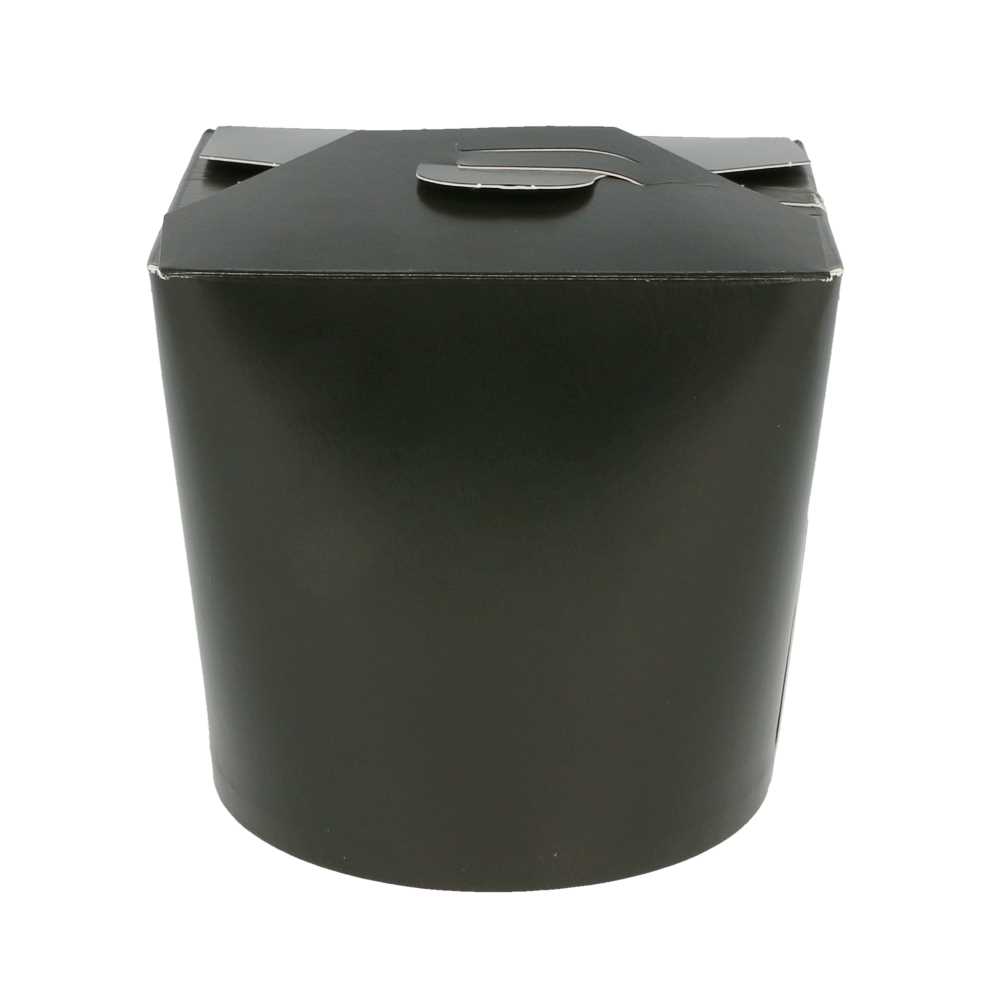 Envases Multiuso Microondables 780 Ml 305 + 18 Pe G/M2 Ø9X9 Cm Negro Cartoncillo (50 Unid.)