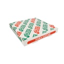 CAJAS DE PIZZA MICROCANAL 348 G/M2 26x26x3,5 CM BLANCO CARTÓN (100 UNID.)