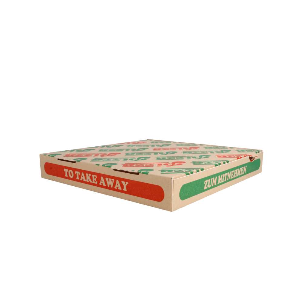 [235.33] CAJAS DE PIZZA 'THEPACK' 330 G/M2 26x26x3,8 CM NATURAL CARTÓN ONDULADO MICROCANAL (100 UNID.)