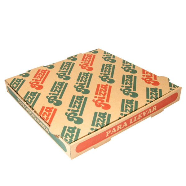 CAJAS DE PIZZA MICROCANAL 350 G/M2 29x29x3,5 CM NATURAL CARTÓN (100 UNID.)