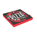CAJAS DE PIZZA 'PIZZA TIME' 'THEPACK' 330 G/M2 32x32x3,8 CM BLANCO CARTÓN ONDULADO MICROCANAL (100 UNID.)