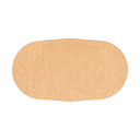 SEPARADOR 2 COMPARTIMENTOS ENSALADERA 226.64 300 + 18 PE G/M2 Ø25,4/14x6,3 CM NATURAL KRAFT (600 UNID.)