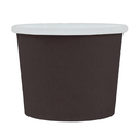 PEQUEÑAS TARRINAS 80 ML (2,6 oz) 210 + 18 PE G/M2 Ø6,15/4,75x4,8 CM NEGRO CARTONCILLO (1000 UNID.)