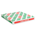 CAJAS DE PIZZA 'THEPACK' 330 G/M2 32x32x3,8 CM BLANCO CARTÓN ONDULADO MICROCANAL (100 UNID.)