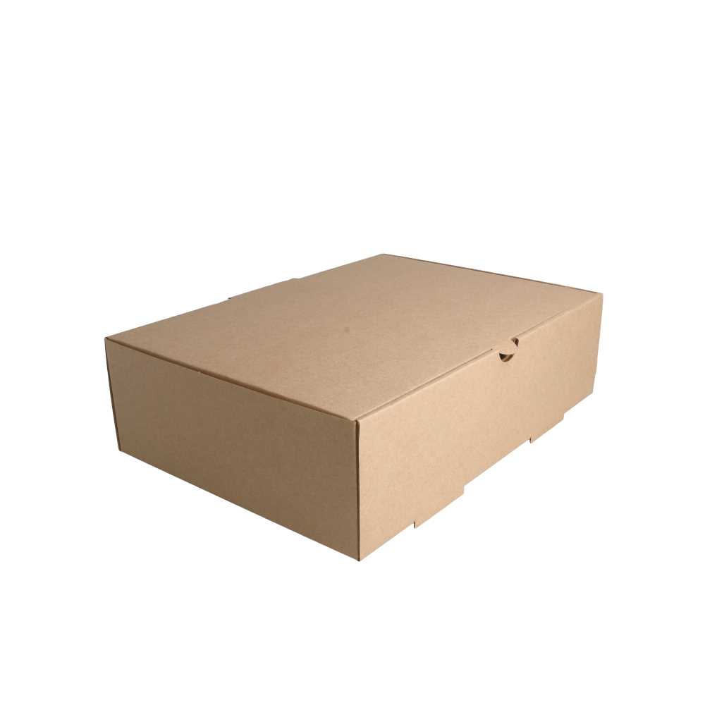 [235.29] Cajas Comida Para Llevar 'Thepack' 330 G/M2 26X18X7 Cm Natural Cartón Ondulado Microcanal (100 Unid.)
